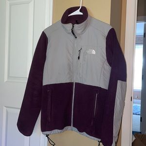 purple north face jacket